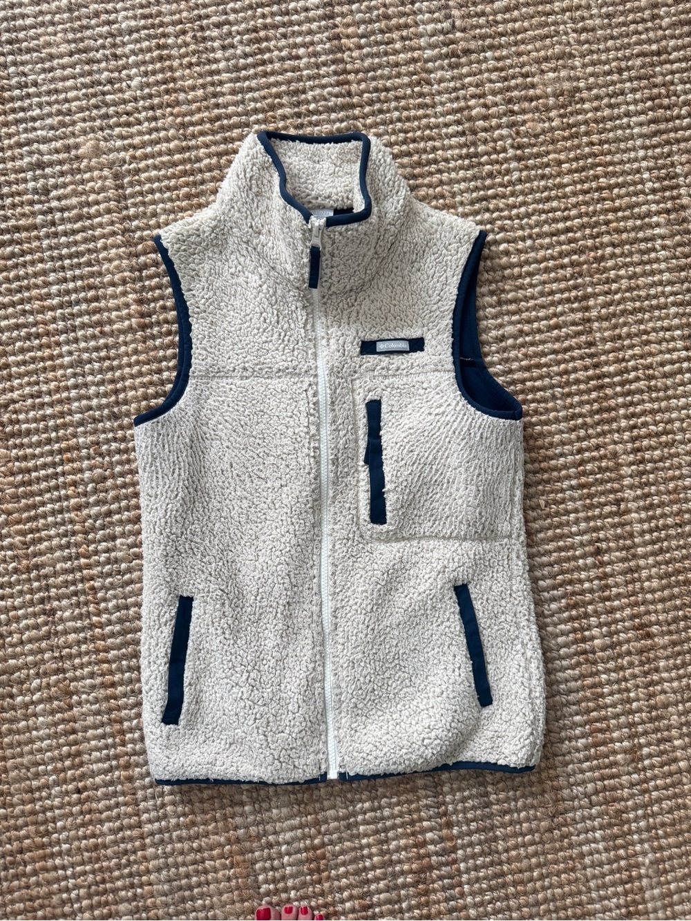 Women’s Columbia Sherpa Vest - XS 💙🤍